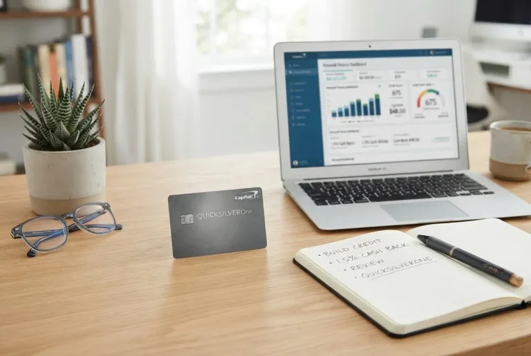 Featured image for: Capital One QuicksilverOne Review: Simple Cash Back for Building Credit