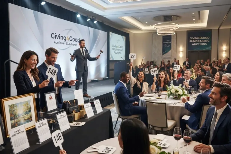 Featured image for: Giving4Good Fundraising Auctions: Top Charity Event Trends in 2026