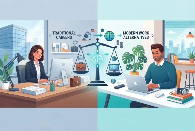 Featured image for: Choosing Between Traditional Careers and Modern Work Alternatives