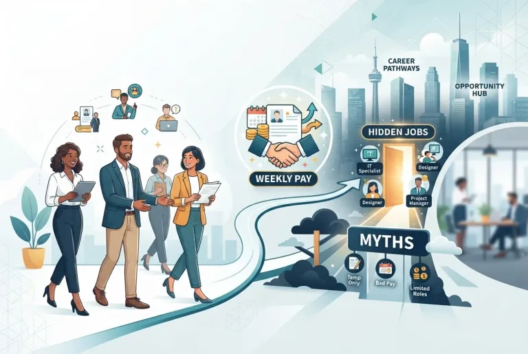 Featured image for: Staffing Agency Myths: Finding Weekly Pay and Hidden Jobs