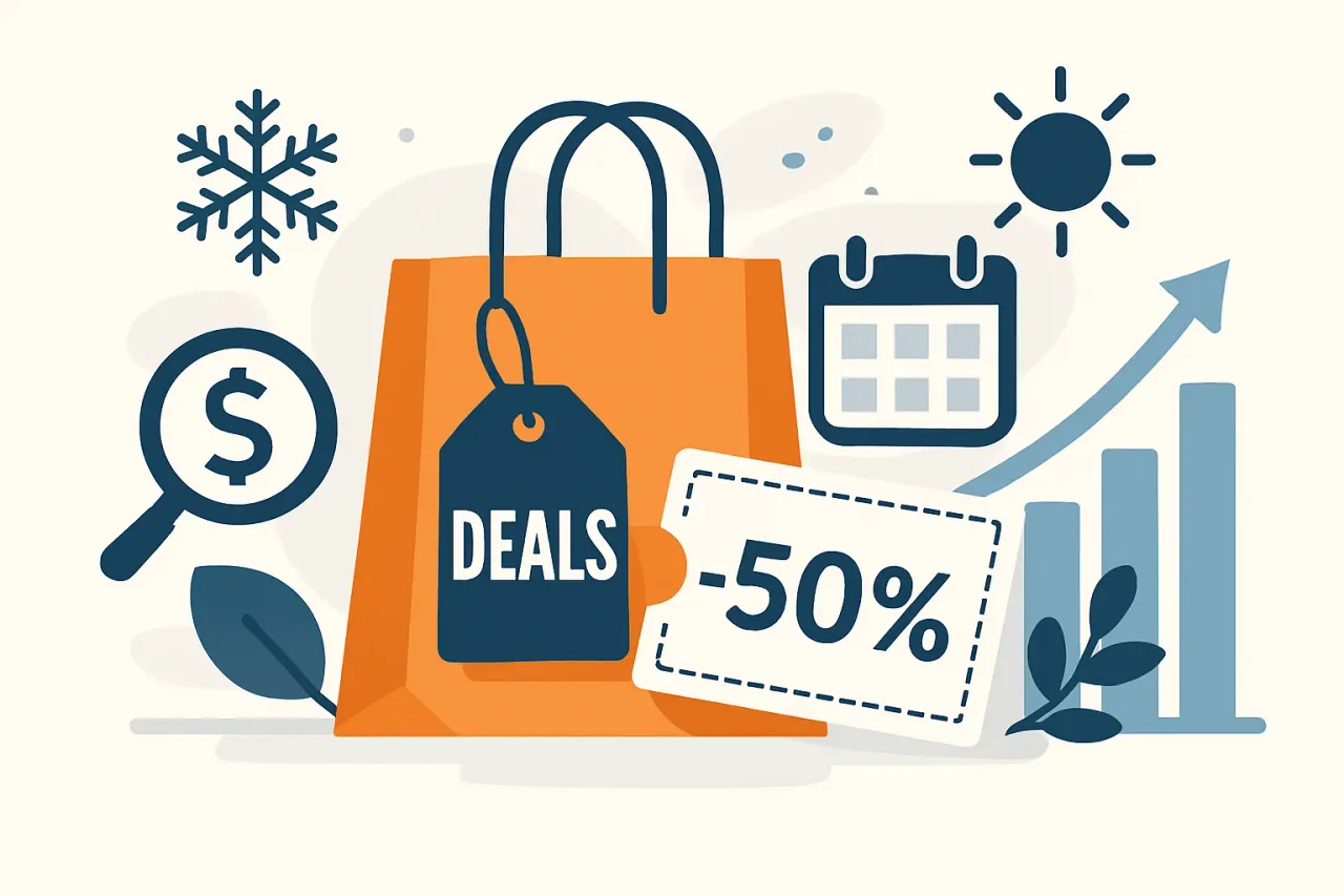 Featured image for: Seasonal Shopping Deals & Coupons: Mastering the Timing for Maximum Savings