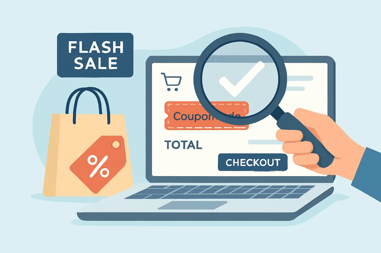 Featured image for: How to Verify Online Flash Sale Coupon Codes Before You Check Out