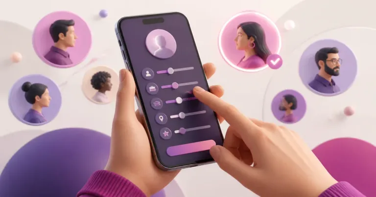 Capa editorial: Como Usar Filtros em Apps de Namoro Sem Limitar Boas Conexões