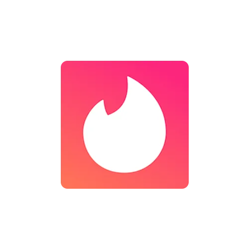 Logo do aplicativo Tinder