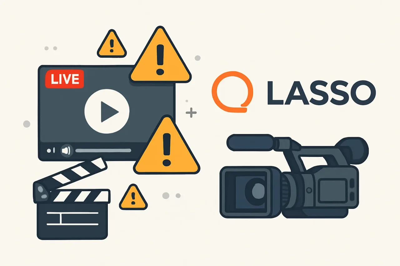 Featured image for: 9 Common Live Streaming Errors and How LASSO Helps You Avoid Them