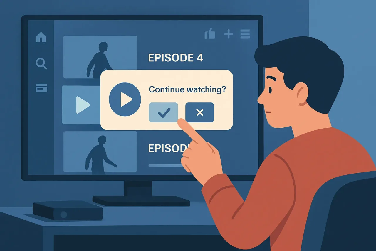 Smooth streaming episode navigation enhances user engagement.