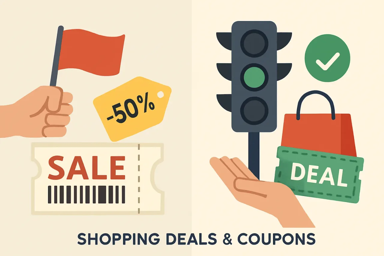 Featured image for: Casual Couponing 101: Spotting Shopping Deal Red Flags and Green Lights