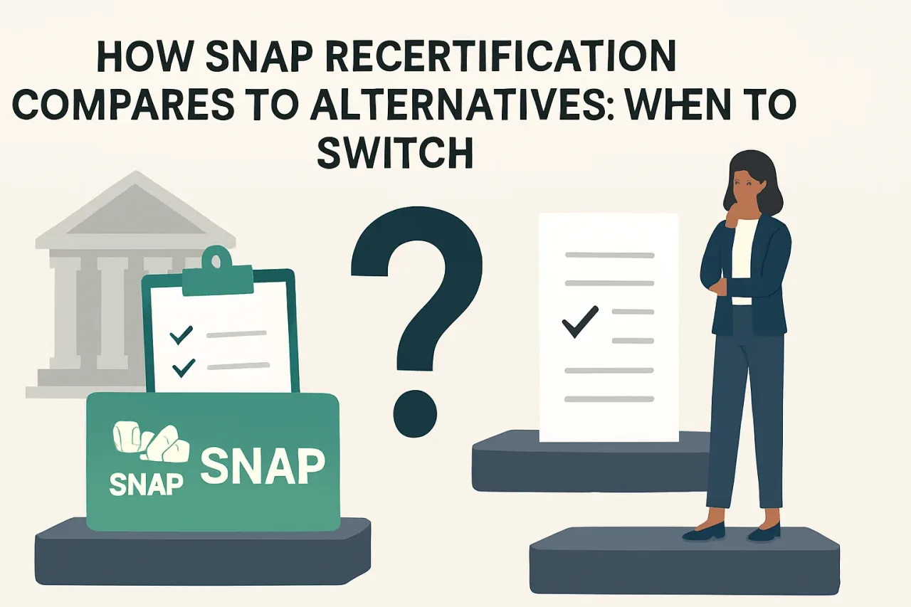 Featured image for: How SNAP Recertification Compares To Alternatives: When To Switch