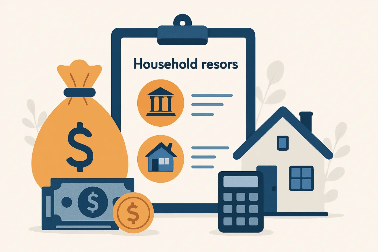 SSI household resources example