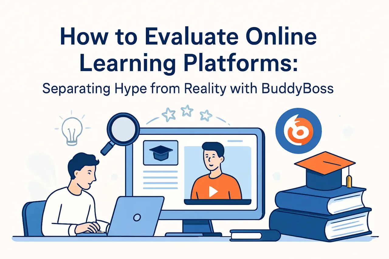 Featured image for: How to Evaluate Online Learning Platforms: Separating Hype from Reality with BuddyBoss
