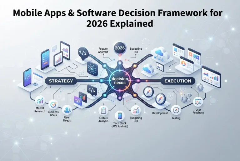 Featured image for: Mobile Apps & Software Decision Framework for 2026 Explained
