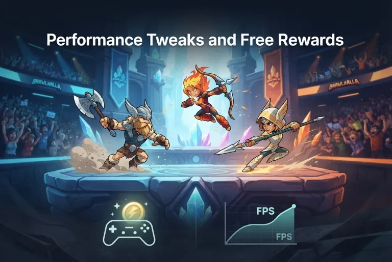 Featured image for: Budget Brawlhalla Guides: Performance Tweaks and Free Rewards