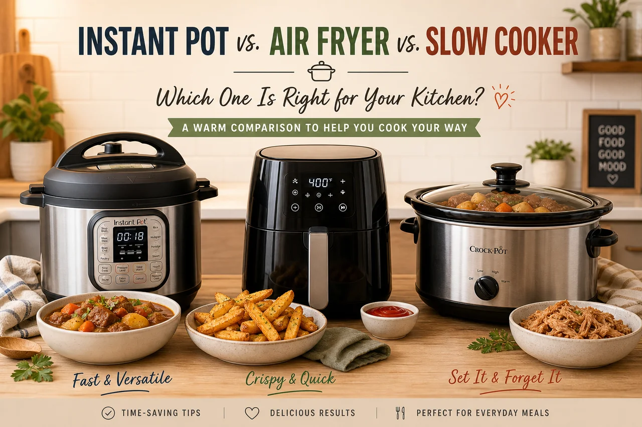 Instant Pot vs Air Fryer vs Slow Cooker