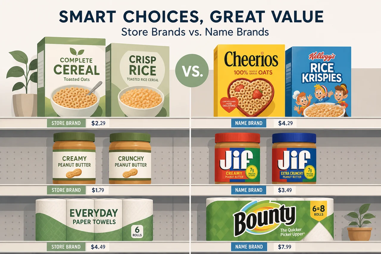 When to Buy Generic vs Brand Name Items