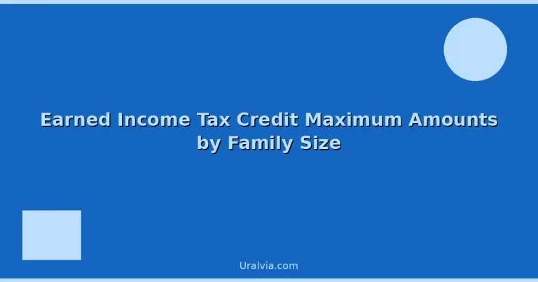 Featured: Earned Income Tax Credit Maximum Amounts by Family Size