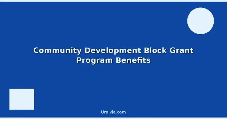 Featured: Community Development Block Grant Program Benefits