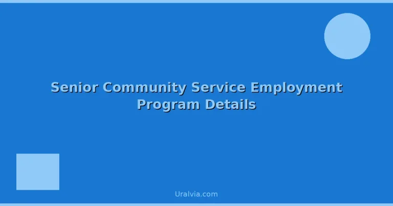 Featured: Senior Community Service Employment Program Details