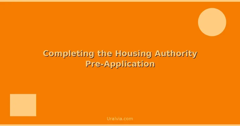Featured: Completing the Housing Authority Pre-Application
