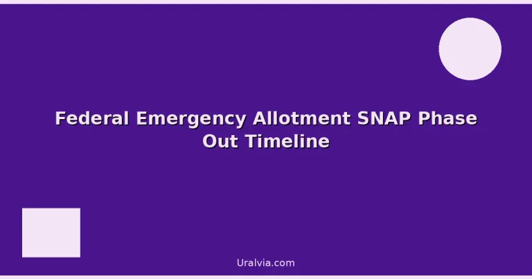 Featured: Federal Emergency Allotment SNAP Phase Out Timeline
