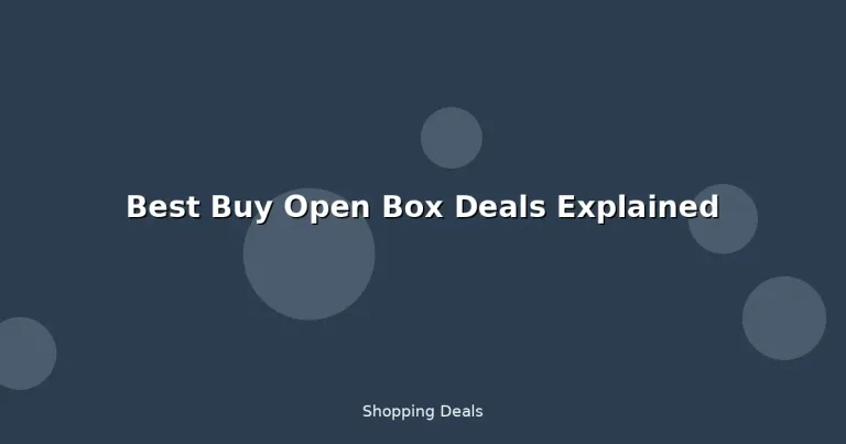 Featured: Best Buy Open Box Deals Explained