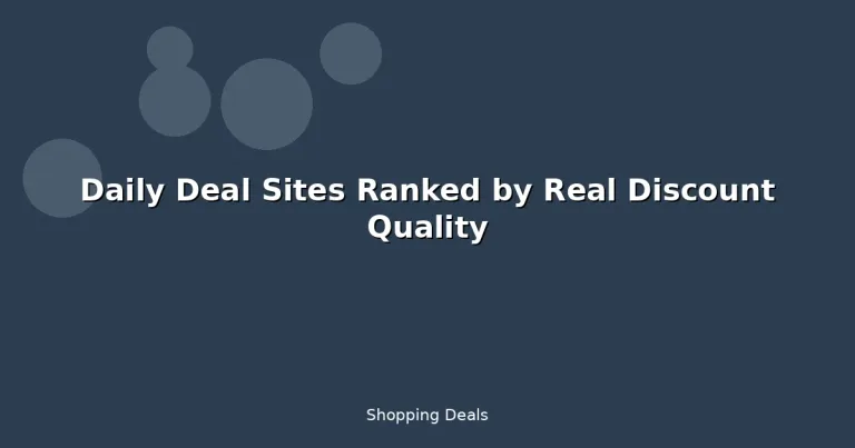 Featured: Daily Deal Sites Ranked by Real Discount Quality