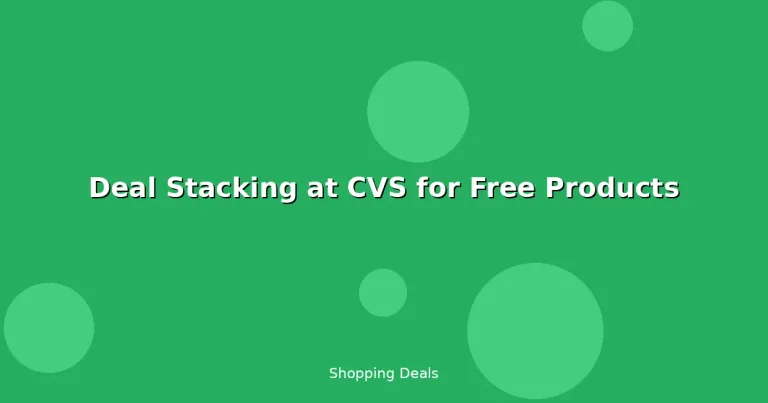 Featured: Deal Stacking at CVS for Free Products