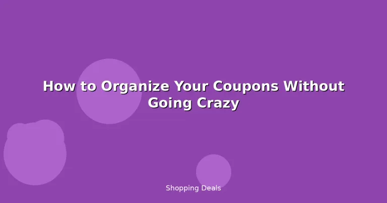 Featured: How to Organize Your Coupons Without Going Crazy