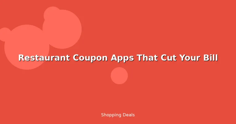 Featured: Restaurant Coupon Apps That Cut Your Bill