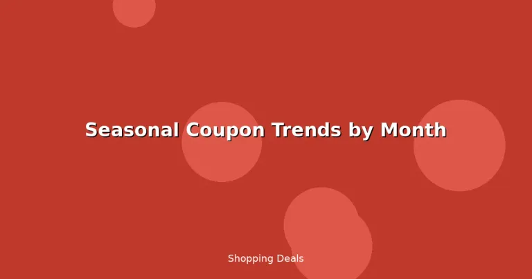 Featured: Seasonal Coupon Trends by Month