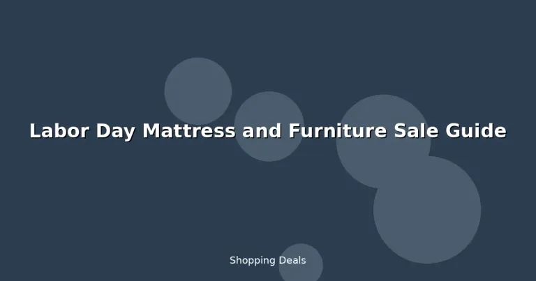 Featured: Labor Day Mattress and Furniture Sale Guide