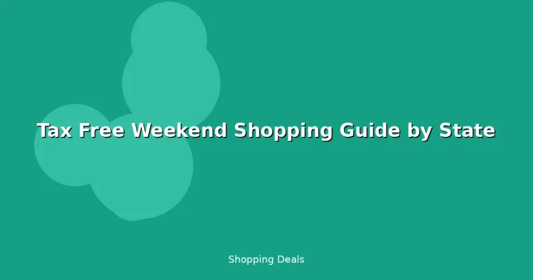 Featured: Tax Free Weekend Shopping Guide by State