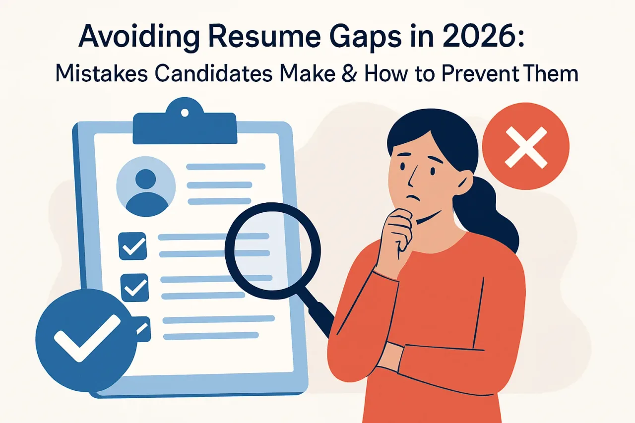 Featured image for: Avoiding Resume Gaps in 2026: Mistakes Candidates Make & How to Prevent Them