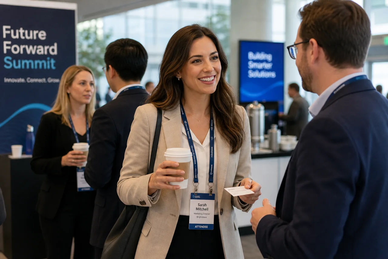 Featured image for article: Industry Conference Networking Maximize Career Value