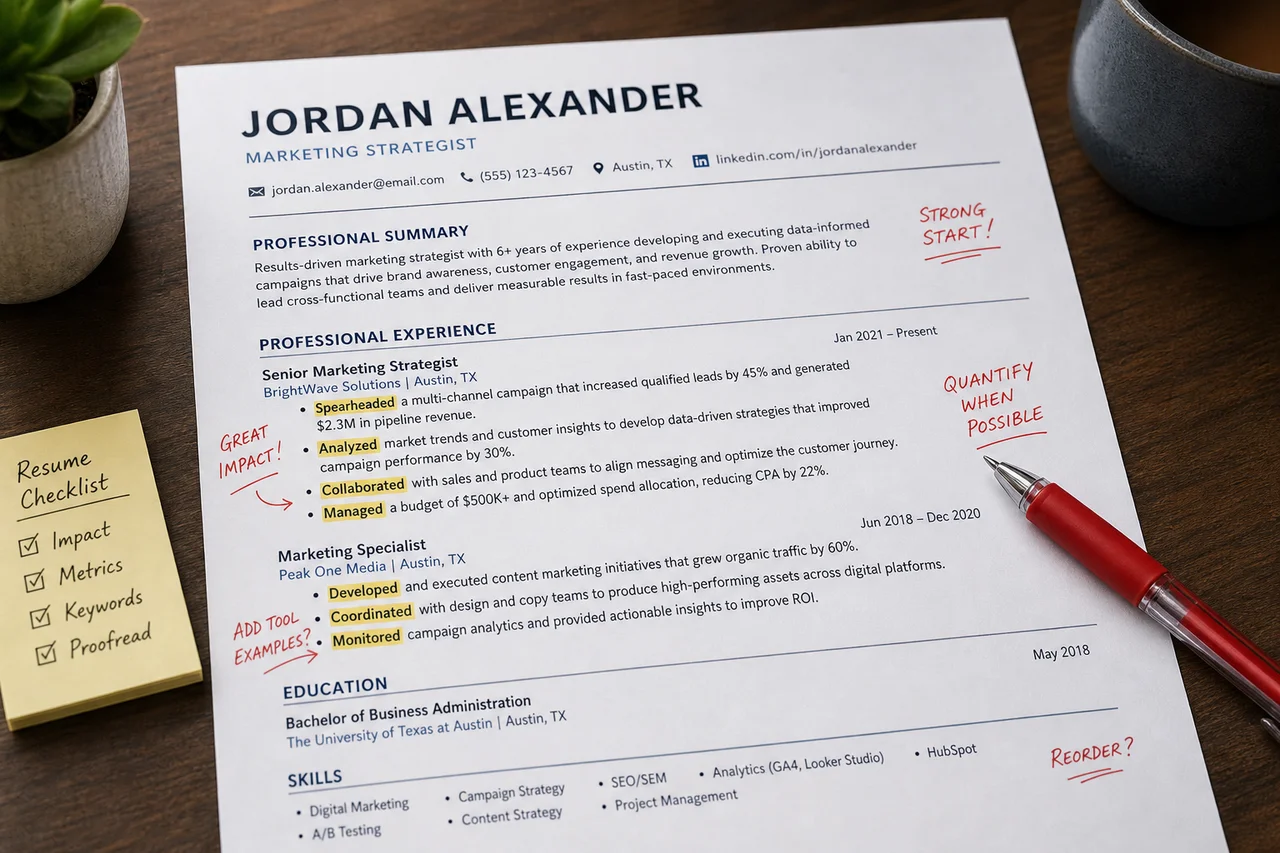 Featured image for article: Resume Action Verbs Powerful Achievement Statements