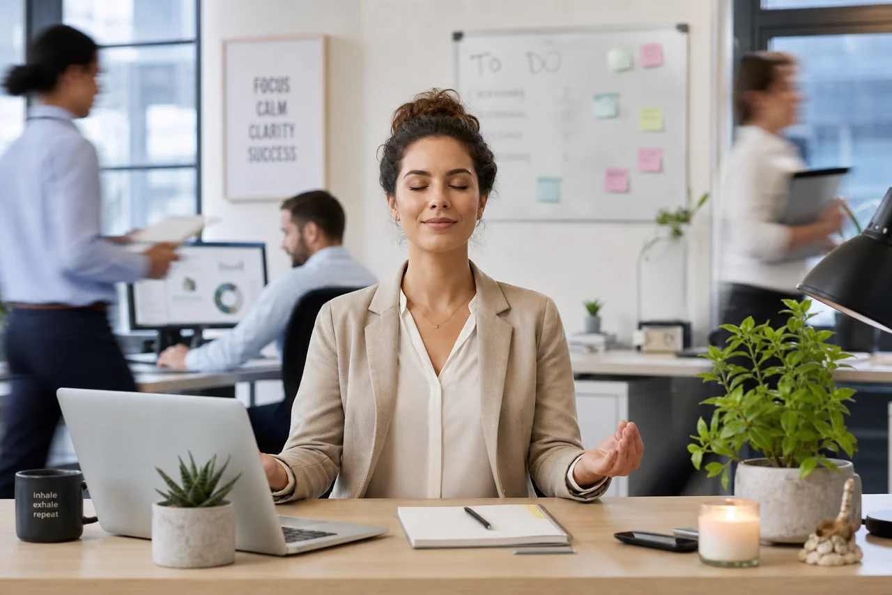 Featured image for article: Workplace Stress Management Techniques High Pressure
