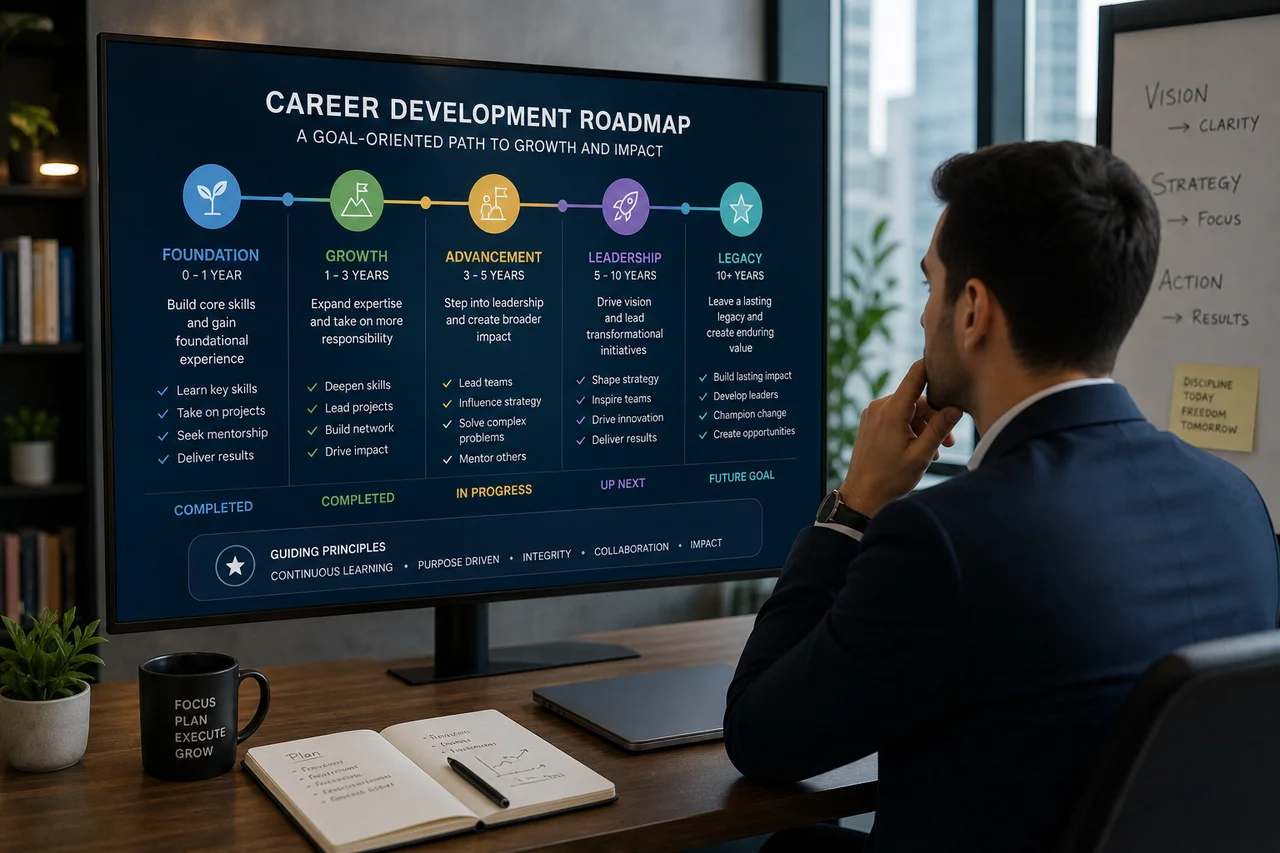 Featured image for article: Professional Development Plan Template Career Growth