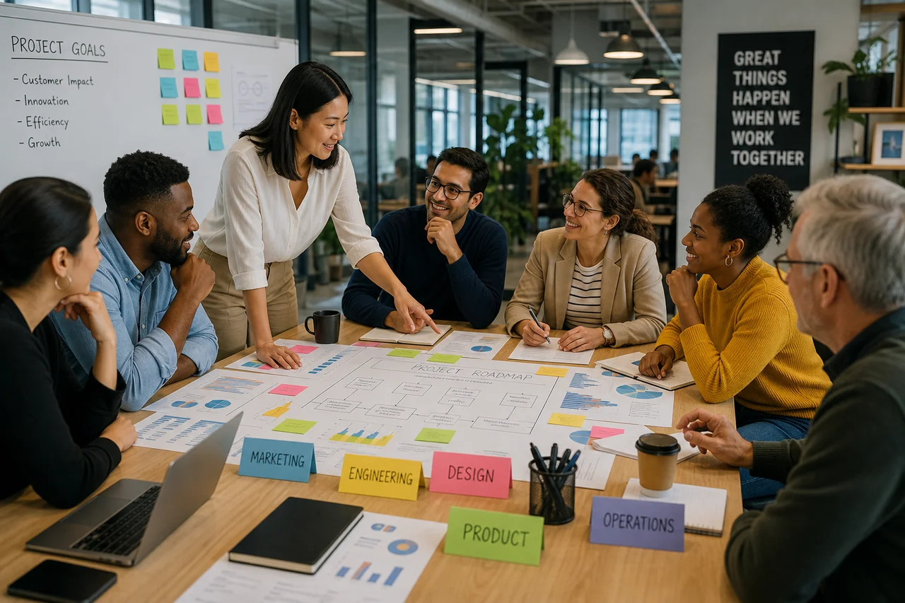 Featured image for article: Team Collaboration Skills Cross Functional Projects