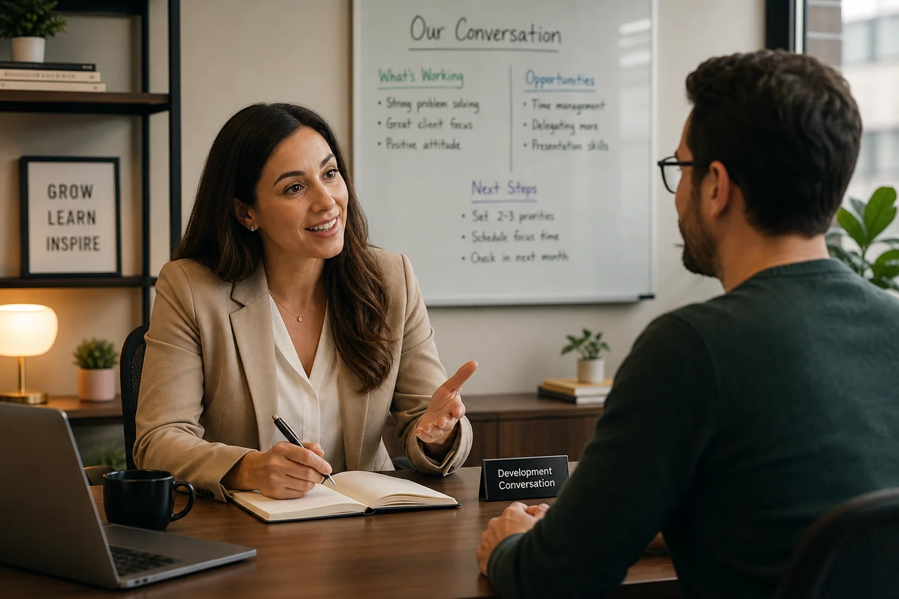 Featured image for article: Workplace Feedback Receiving Giving Professional Growth