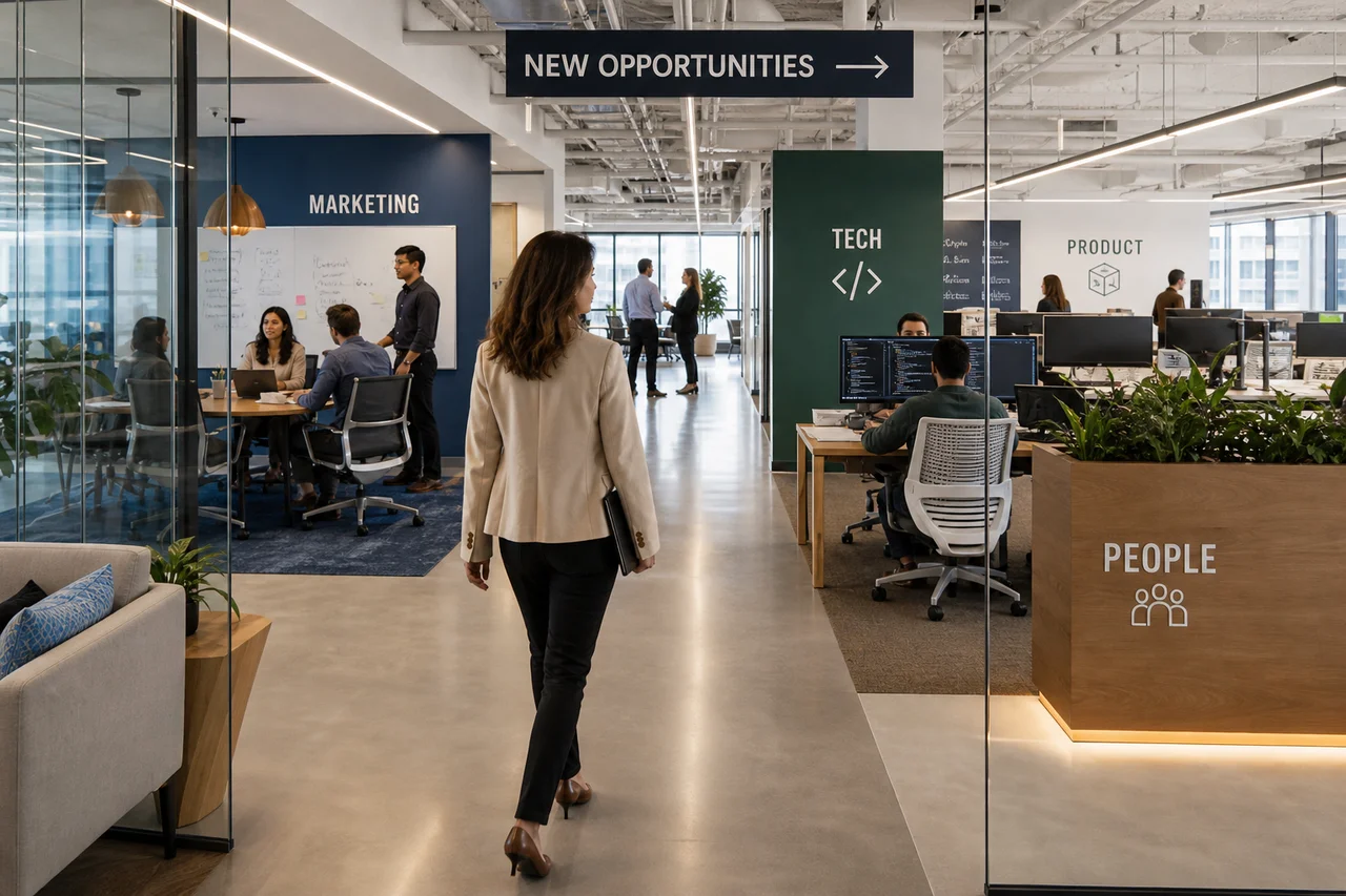 Featured image for article: Career Pivot Within Company Internal Mobility