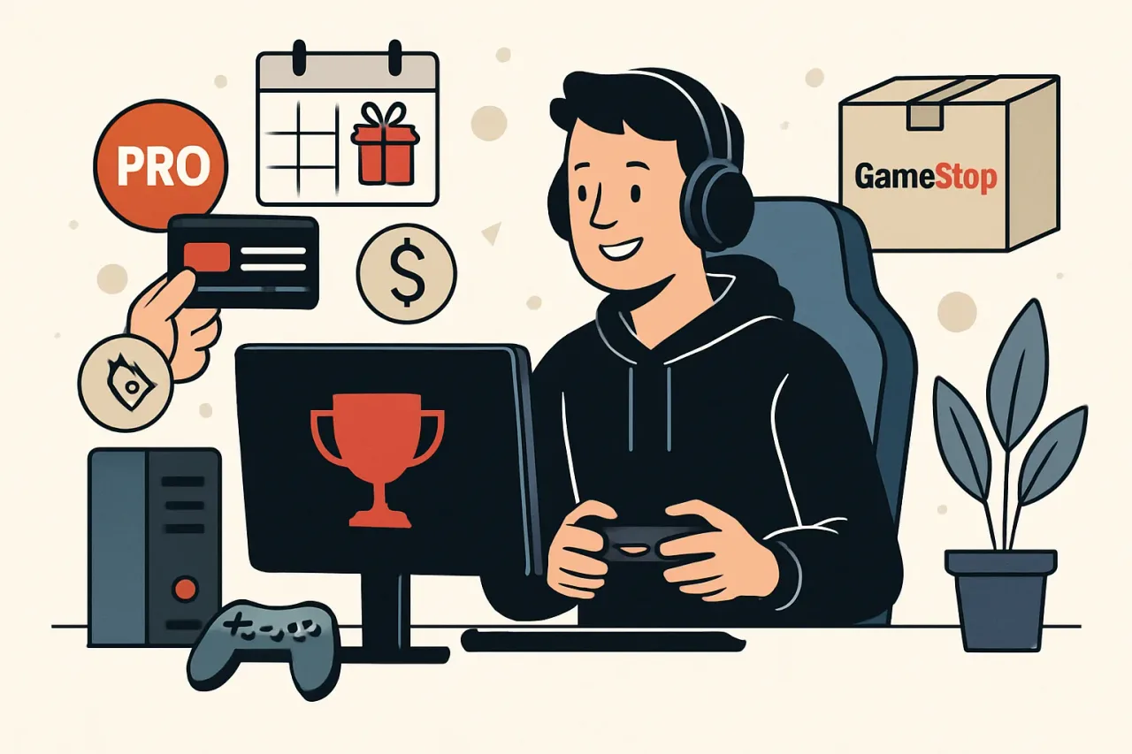 GameStop Pro membership perks on display