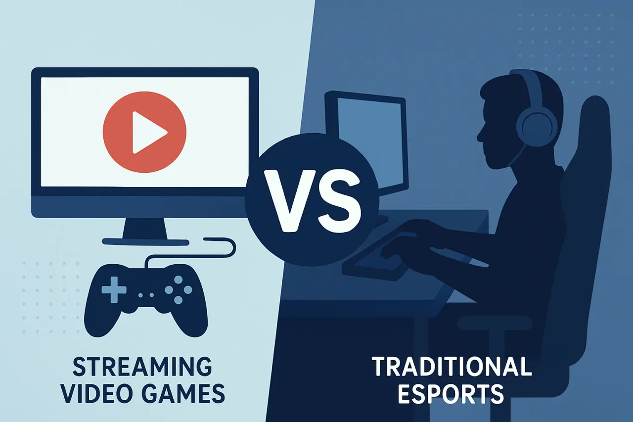 Featured image for: Comparing Streaming Video Games to Traditional Esports: Decision Guide