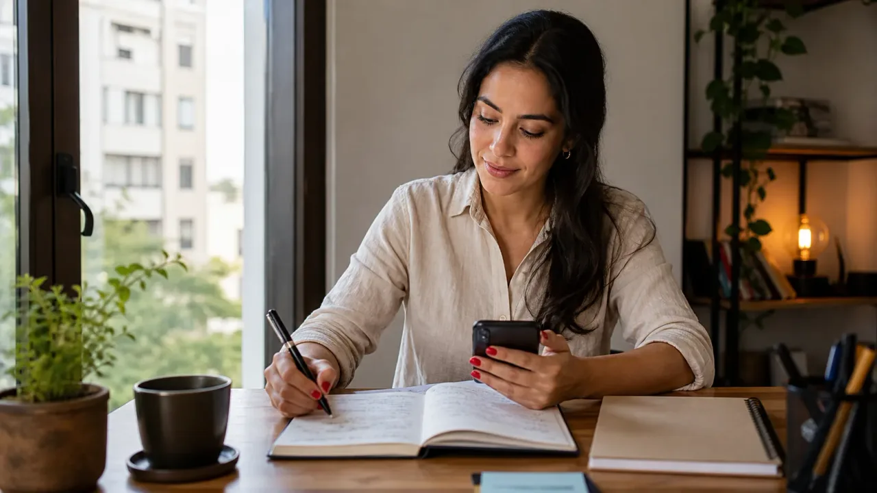 Apps de notas: como encontrar o formato ideal para sua rotina — imagem editorial humanizada