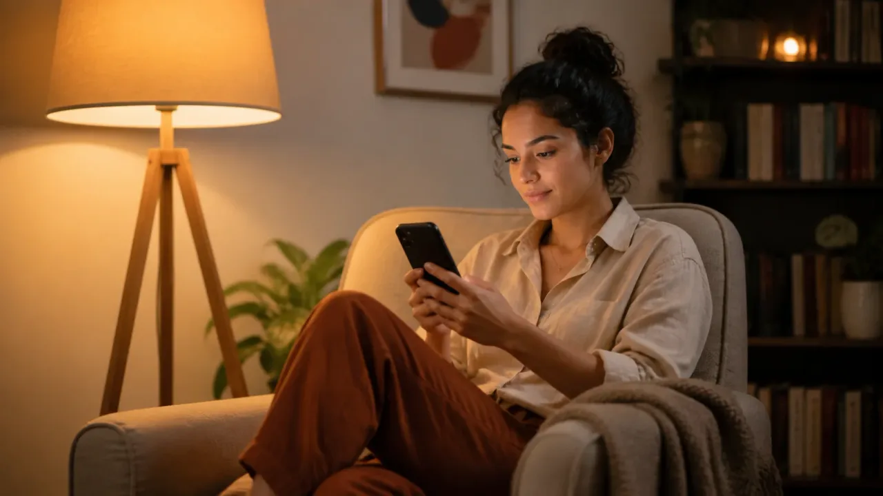 Aplicativos de leitura: como ajustar o celular para ler melhor — imagem editorial humanizada