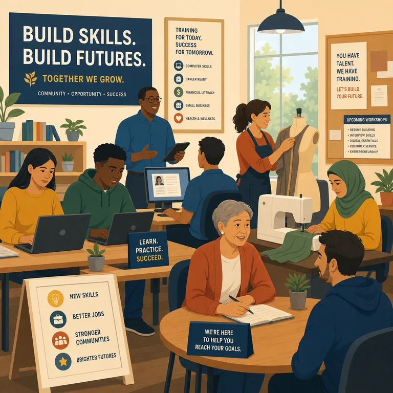 Free Job Training Programs That Lead to Certifications and Employment illustration