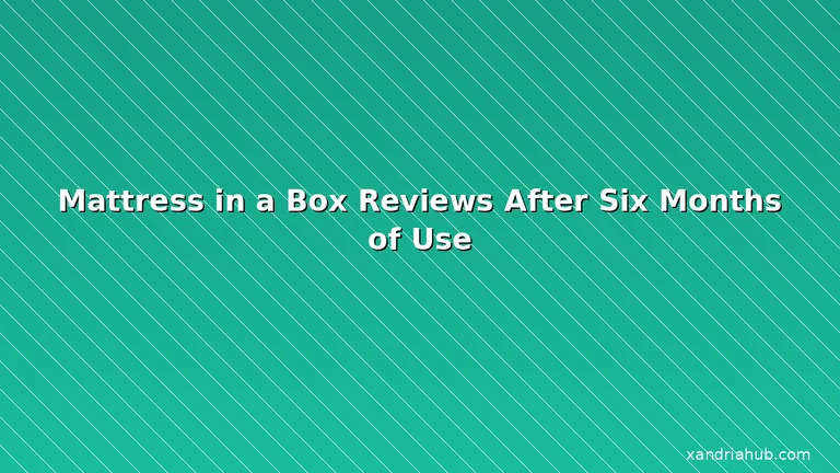 Featured: Mattress in a Box Reviews After Six Months of Use