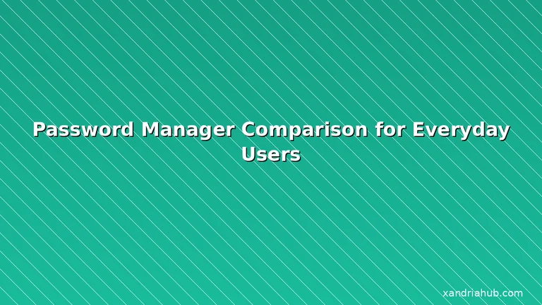 Featured: Password Manager Comparison for Everyday Users
