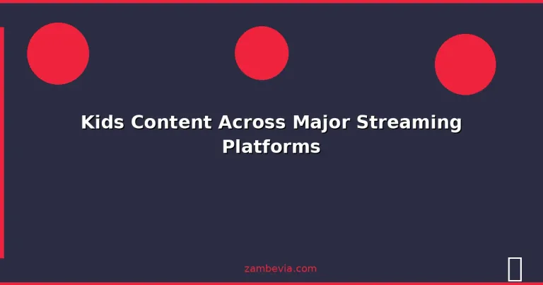 Featured: Kids Content Across Major Streaming Platforms