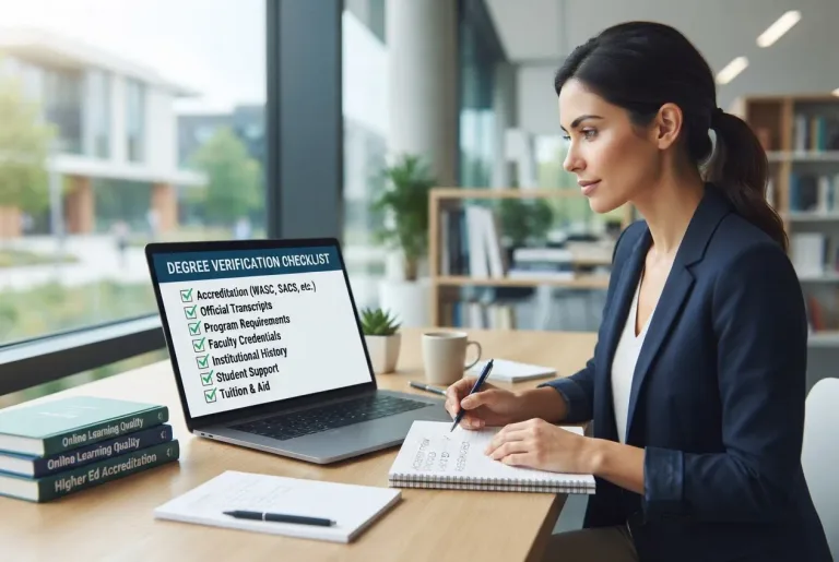 Featured image for: Verified Online Degree Checklist: What to Verify Before You Enroll