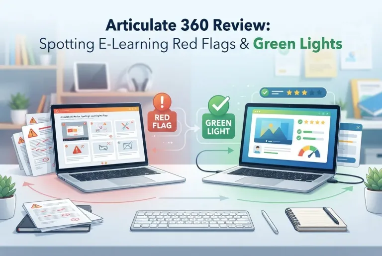 Featured image for: Articulate 360 Review: Spotting E-Learning Red Flags & Green Lights