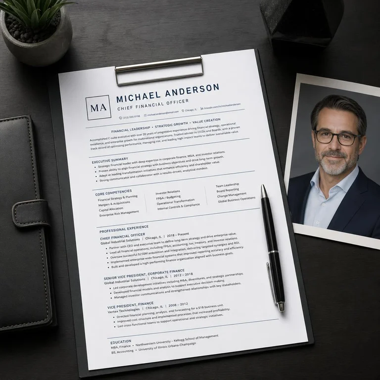 Executive Resume Writing Standards for C-Suite and Board Positions